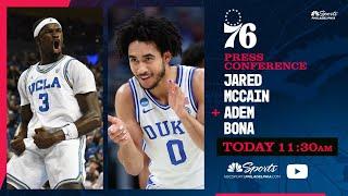 LIVE STREAM: Sixers introduce draft picks Jared McCain and Adem Bona