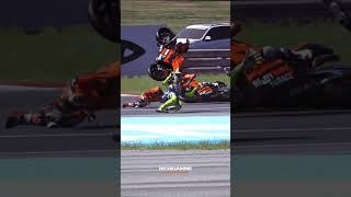 in argentina rossi flies over the edge - MOTOGP Crash Compilation #motogp