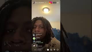 Hi-c touchdown plays beats on IG Live 