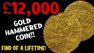 Every metal detectorists DREAM! A HUGE GOLD HAMMERED COIN!!! The find of a LIFETIME!! 