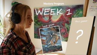 Attending art school - Mastery program week 1 / art vlog