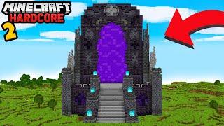 I Transformed My NETHER PORTAL in Minecraft Hardcore (Ep2)