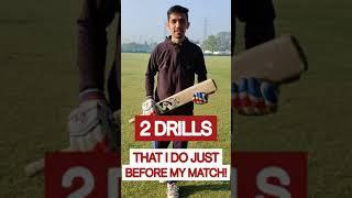 DRILLS BEFORE A CRICKET MATCH || Batting and wicket keeping Drills || Practice at home #shorts #bat