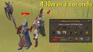 He made 430,582,100gp in 3 seconds