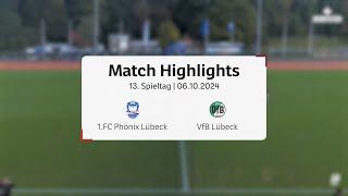 Phönix kann die Niederlage im Derby gegen VfB Lübeck verhindern l Regionalliga Nord 13. Spieltag