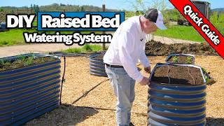 How Setup a Home Garden Raised Bed Drip Irrigation System