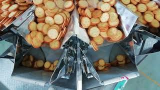 Cookies packing machine#14 Head Multihead Weigher+520VFFS