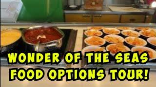 Wonder of the seas food options tour!