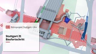 Animation Baufortschritt Stuttgart 21 | November 2016