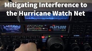 Mitigating Interference to the Hurricane Watch Net #hamradio #hf #qrm #rfi