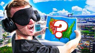 I Got BLINDFOLDED & Randomly Dropped In America Challenge!