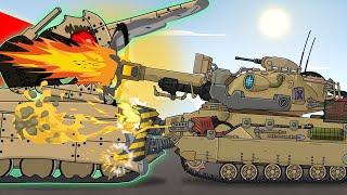 We created a monster! Flamethrower tank in action! Cartoons about tanks