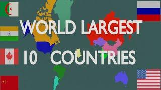 World largest countries by area - top 10