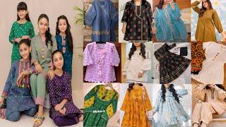 10 to 15 Years Girls Lawn Cotton Casual Kurti Shalwar Design ldeas By sana's all in one channel