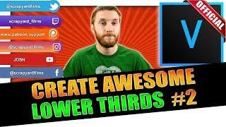 How To Create Lower Thirds From Scratch - 2 ‍ FREE DOWNLOAD  VEGAS 16 Tutorial #51