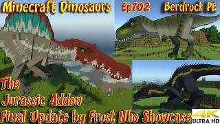 The Jurassic Addon Final Update by Frost Nho Showcase Minecraft Bedrock PE Dinosaurs Ep702