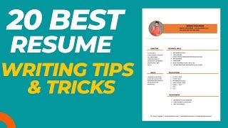 20 Best Resume Writing Tips & Tricks | Before Applying Job Do It || Hindi