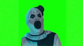 Creepy clown meme green screen