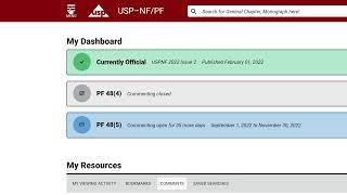 USP-NF/PF - Comprendiendo el estado oficial