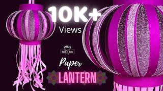 How to Make Paper Lantern at Home| Last Minute Diwali decoration ideas| Diy Easy Paper Kandil 2020