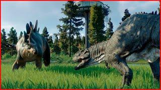 Wuerhosaurus VS Majungasaurus - Jurassic Clash | Jurassic World Evolution 2