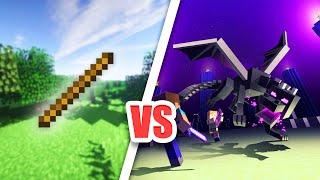 How I beat the Ender Dragon with a STICK!