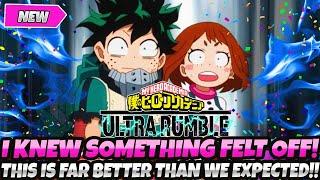 *I KNEW SOMETHING FELT OFF...* THIS IS FAR BETTER THAN ANYTHING WE EXPECTED!? (My Hero Ultra Rumble)