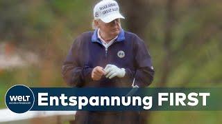 GOLF UND TWITTER: Wie Donald Trump vom Grün sein Amt im Weißen Haus retten will