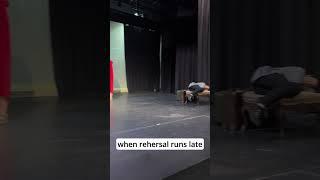 When rehearsal runs late... #theatrelife #theatre