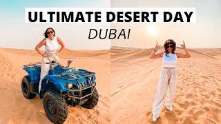 FULL DESERT DAY IN DUBAI! | Quad biking, Sand boarding, Camel riding and an Emirati camp!