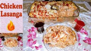 Chicken Lasagne Recipe Easy_Easy Chicken Lasagna Recipe Without Oven_How to Make Lasanga at Home