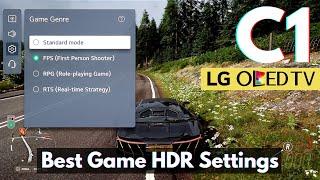 LG C1 OLED 2021 Game Optimizer HDR Settings Using Xbox Series X and Gameplay