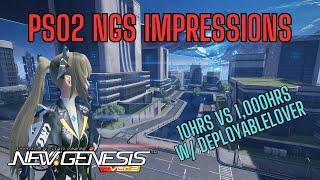 [PSO2 NGS] Game Impressions (10hrs vs 1,000hrs) (feat. @deployablelover )