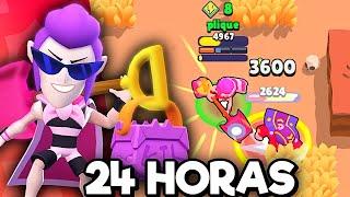 24 HORAS JOGANDO DE MORTIS NO BRAWL STARS