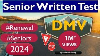 DMV Senior Written Test 2024 [UPDATED] Exclusive 35 Question Breakdown