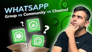 WhatsApp Community vs Channel vs Group | Which one is most useful? | CA Sumit Mehta | Classplus