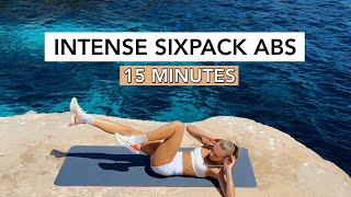 15 Min SIXPACK Workout - Strong And Defined Abs / Fit By Angela
