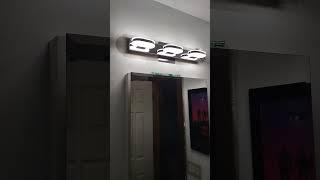 Upgrade Your Bathroom with Modern LED Vanity Light | 19" Chrome Fixture Over Mirror