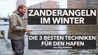 ZANDERANGELN im WINTER - 3 Top Techniken für den HAFEN!