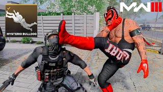 WWE Rey Mysterio New Operator Mysterio Bulldog Finishing Moves - Modern Warfare 3 Season 5 Finishers