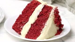 The BEST Red Velvet Cake