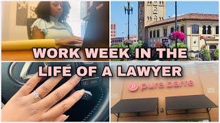 WORK WEEK IN MY LIFE AS A LAWYER | closed a deal, got engaged, back in the office and more!