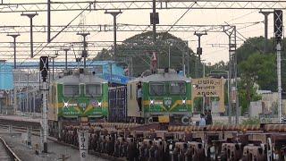 CRAZY!! Empty Container Wagons COMPILATION | Indian Railways