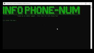 INFO PHONE-NUM PYTHON