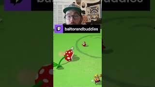 Mario whiffs it | Baltor and Buddies on #twitch  #gaming #mariobaseball #retrogaming