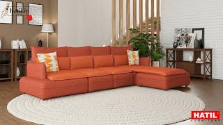 Nebraska 119 |  L-Shaped Sofa | Sofa Set | Livingroom Furniture | HATIL India