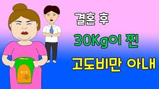 결혼 후 30Kg이 쪄서 고도 비만이 된 아내