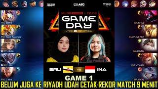 TIM LADIES INDO CETAK REKOR MATCH TERCEPAT SEBELUM KE RIYADH ! INDONESIA VS BRUNEI DARUSSALAM GAME 1