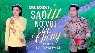 Sao Út Nỡ Vội Lấy Chồng Karaoke Tân Cổ ► NS MỸ TIÊN ft NS BÙI TRUNG ĐẲNG Full Beat