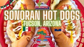 The Best SONORAN Hot Dogs in Tucson, Arizona? Trying BK Tacos Carne Asada & Hot Dogs